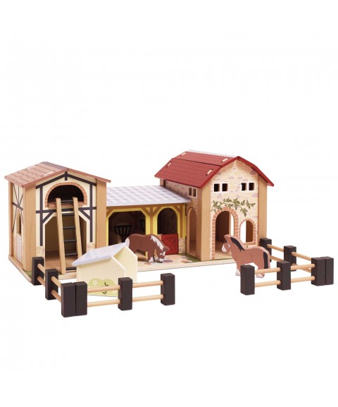 WOODEN FARMYARD STABLES
