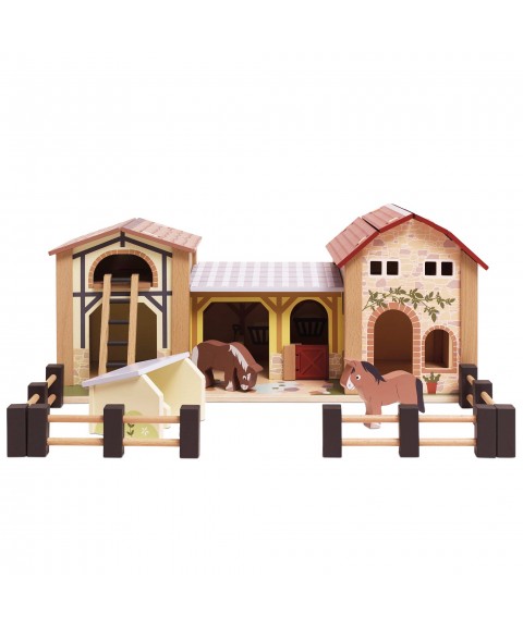 WOODEN FARMYARD STABLES