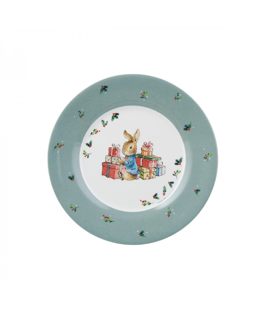 DESSERT PLATE PETER RABBIT GIFTS CHRISTMAS 