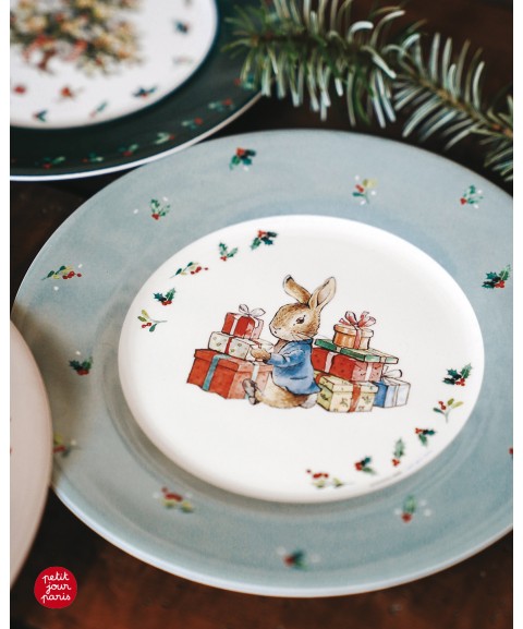 DESSERT PLATE PETER RABBIT GIFTS CHRISTMAS 