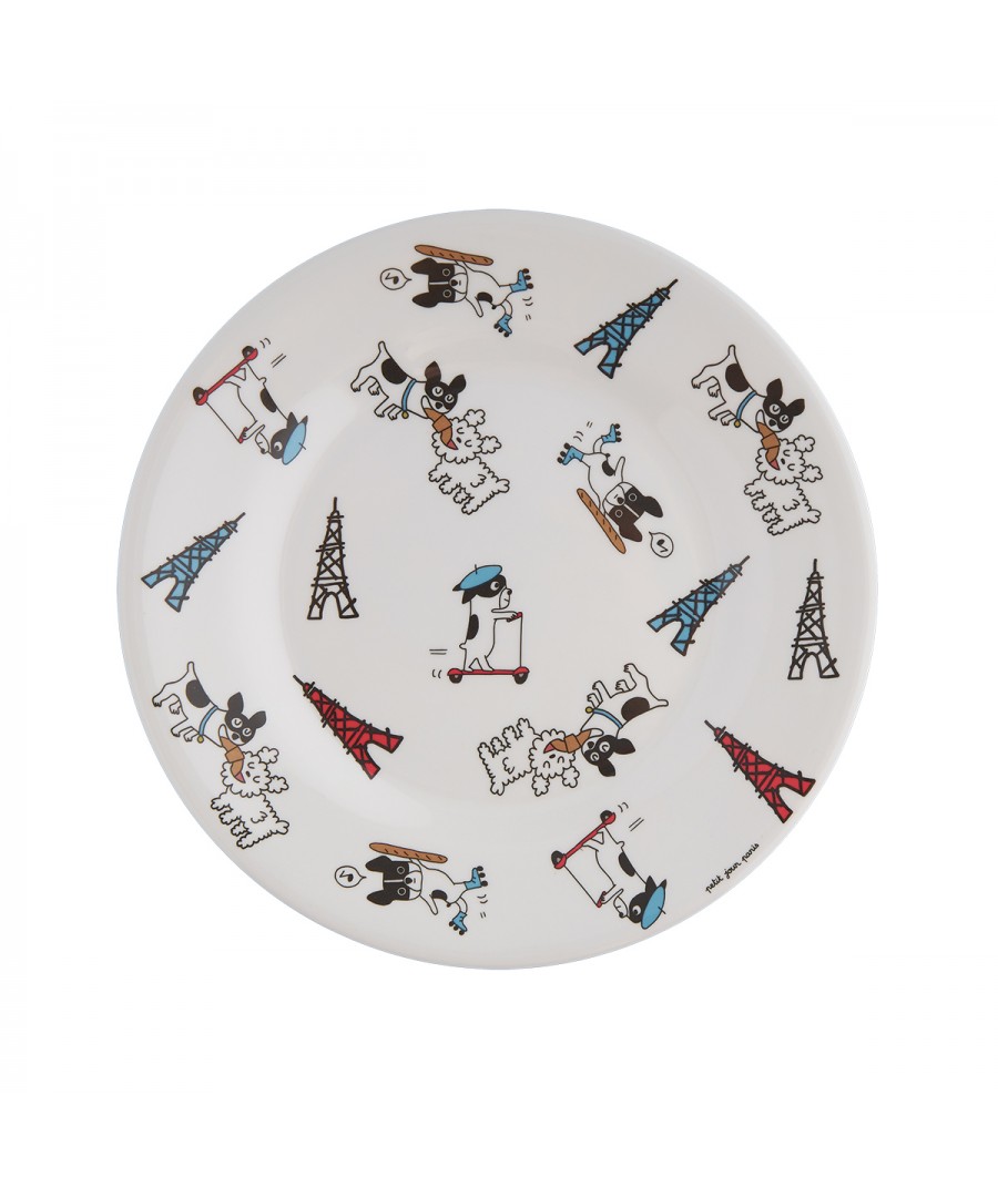 DESSERT PLATE DOGGY IN PARIS