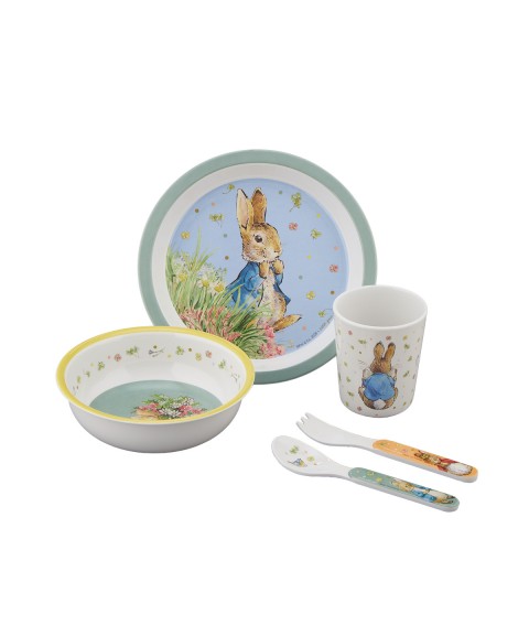 5-PIECE GIFT BOX PETER RABBIT BLUE