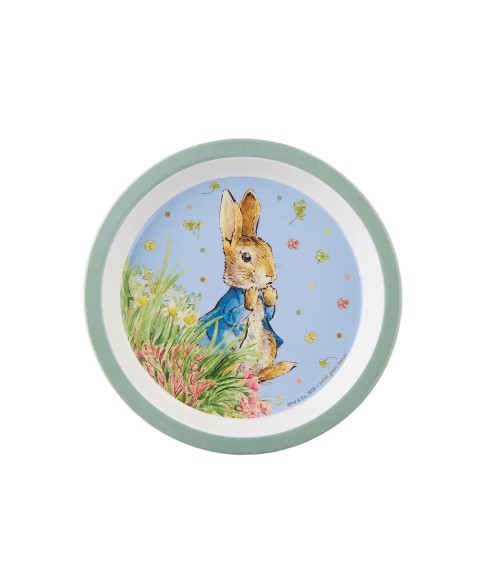 BABY PLATE PETER RABBIT BLUE