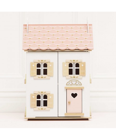 MAISON DE POUPÉE ROSE COEUR