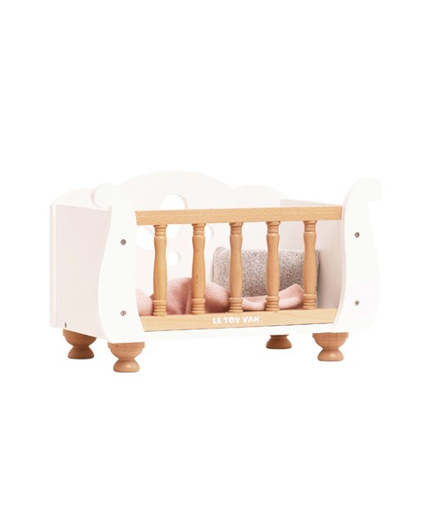 DOLLS WOODEN COT (4) 