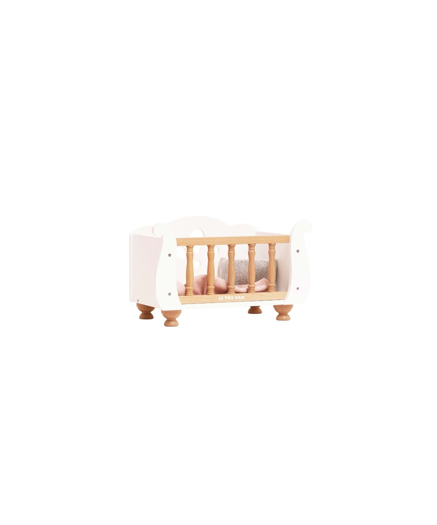 DOLLS WOODEN COT (4) 