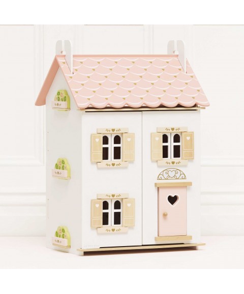 MAISON DE POUPÉE ROSE COEUR
