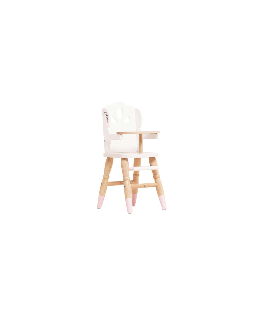 DOLLS WOODEN HIGH CHAIR (4) 