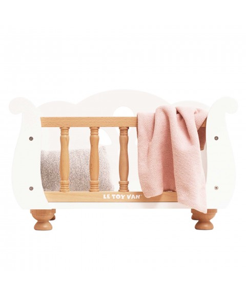 DOLLS WOODEN COT (4) 
