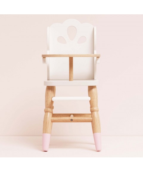 DOLLS WOODEN HIGH CHAIR (4) 