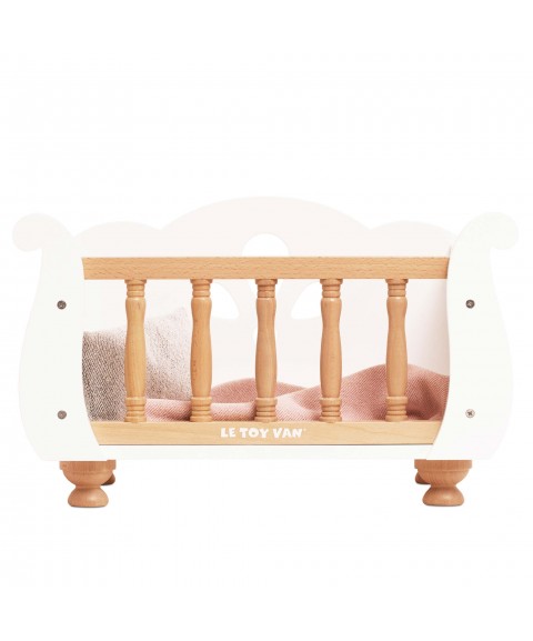 DOLLS WOODEN COT (4) 