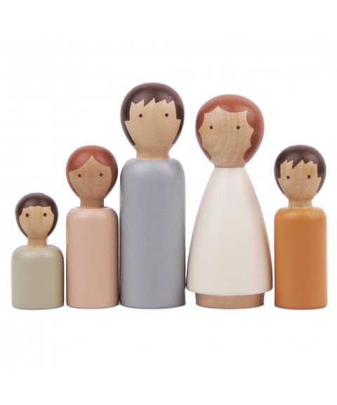 DUBOIS WOOODEN FAMILY - 5PCS