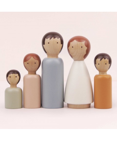 DUBOIS WOOODEN FAMILY - 5PCS