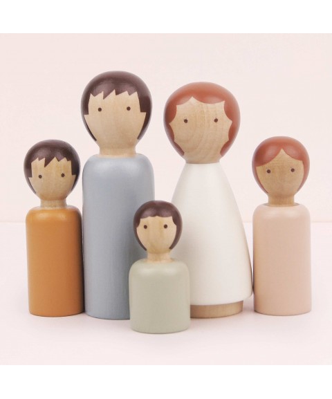 DUBOIS WOOODEN FAMILY - 5PCS