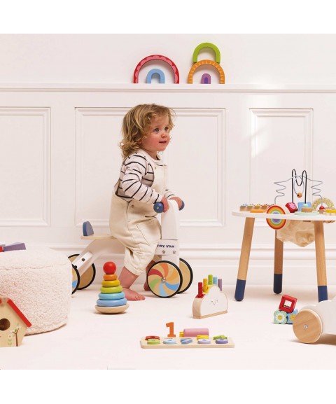 WOODEN RAINBOW RIDE ON TRIKE