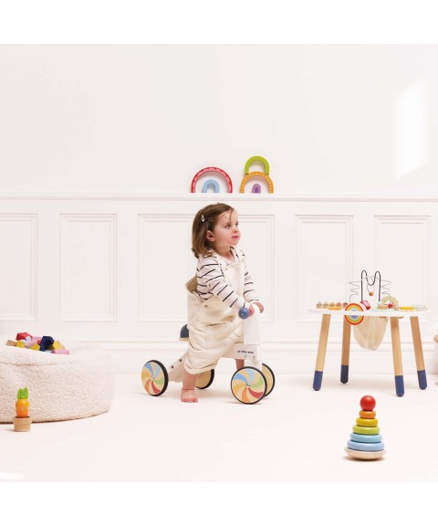 WOODEN RAINBOW RIDE ON TRIKE