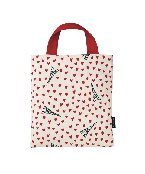 MINI TOTE BAG "PICTO COEURS"