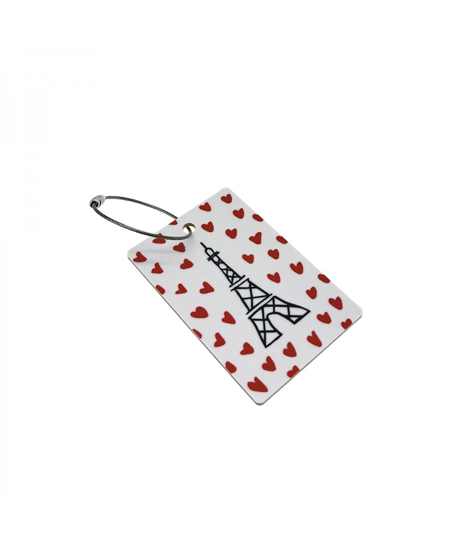 ÉTIQUETTE BAGAGE EN BOIS PICTO-COEUR