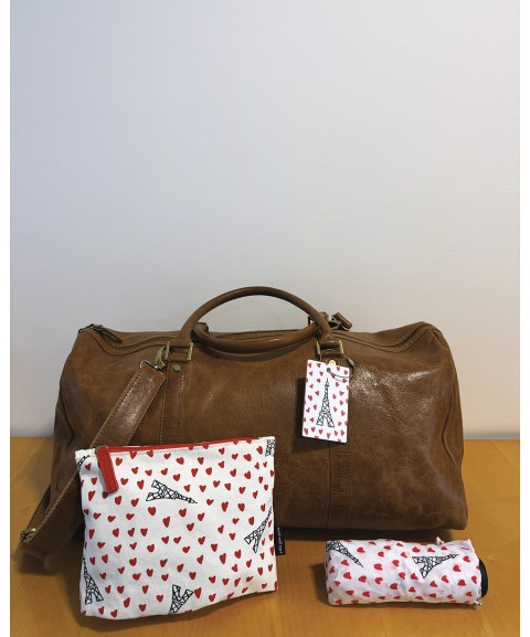 ÉTIQUETTE BAGAGE EN BOIS PICTO-COEUR