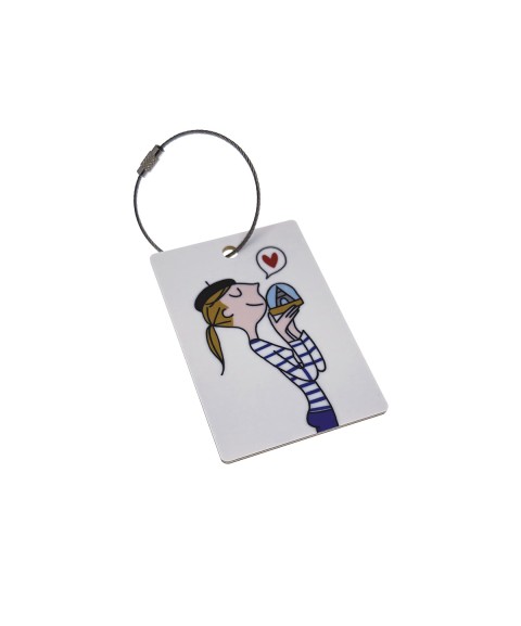 ÉTIQUETTE BAGAGE EN BOIS...