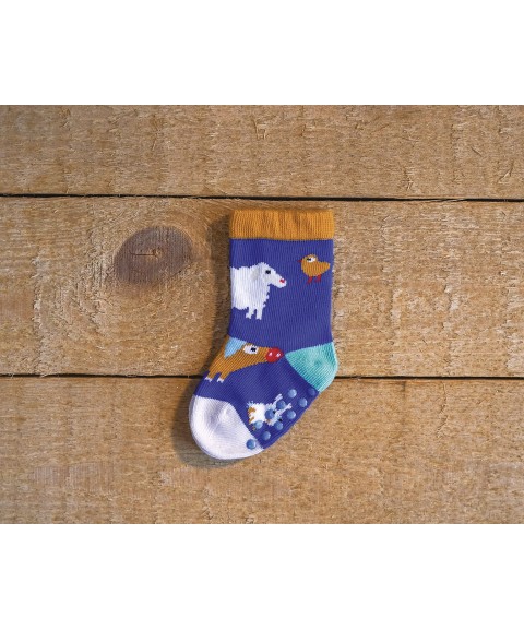 ANTI-SLIP BABY SOCKS 6-12 MONTHS THE FARM