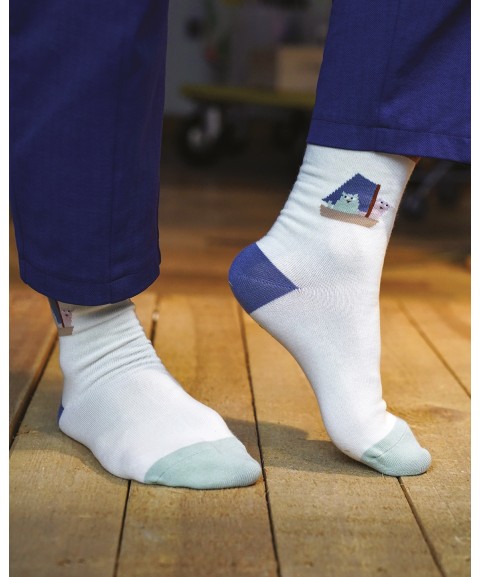 CHAUSSETTES 36/38 LES CHATS MARINS