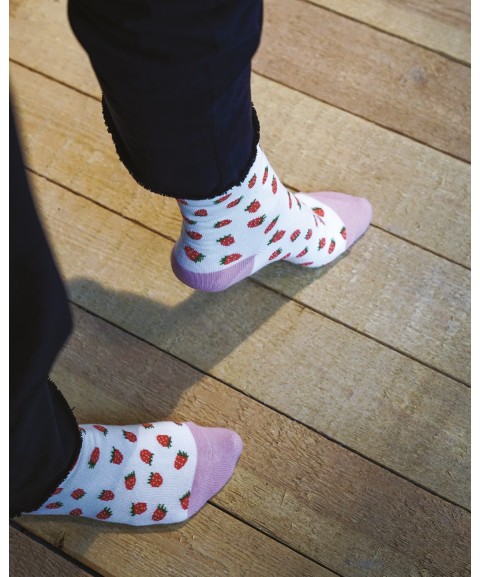 CHAUSSETTES 36/38 LES FRAISES