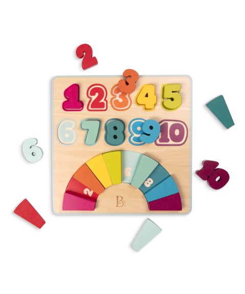 RAINBOW WOODEN NUMBER PUZZLE