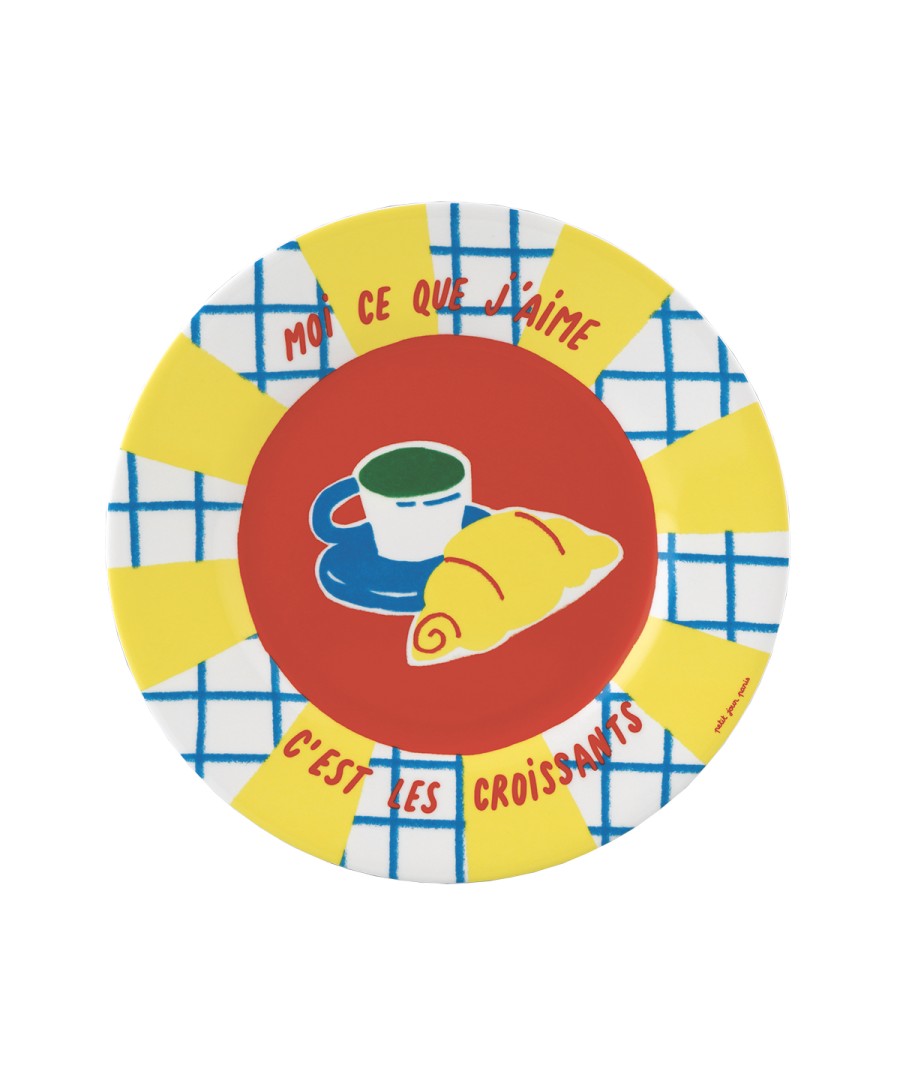 ASSIETTE CROISSANT MOI CE QUE J'AIME Ø20cm