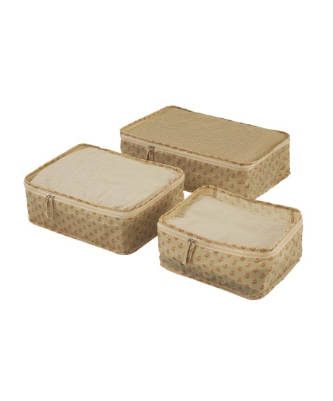 SET OF 3 PACKING CUBES THE FLOWERS