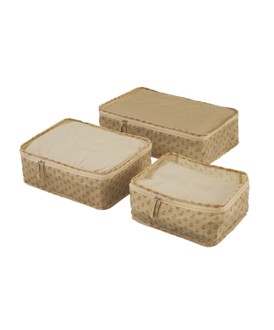 SET OF 3 PACKING CUBES THE FLOWERS
