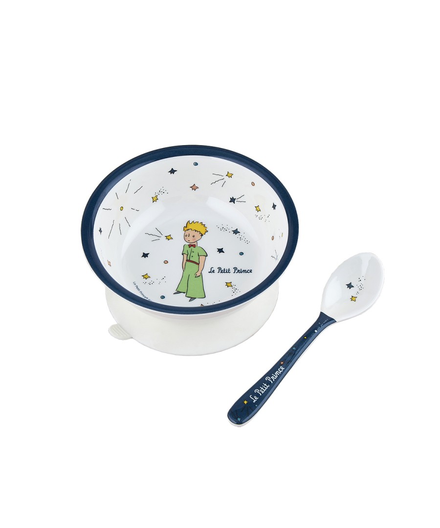 BOWL WITH SUCTION PAD AND SPOON THE LITTLE PRINCE